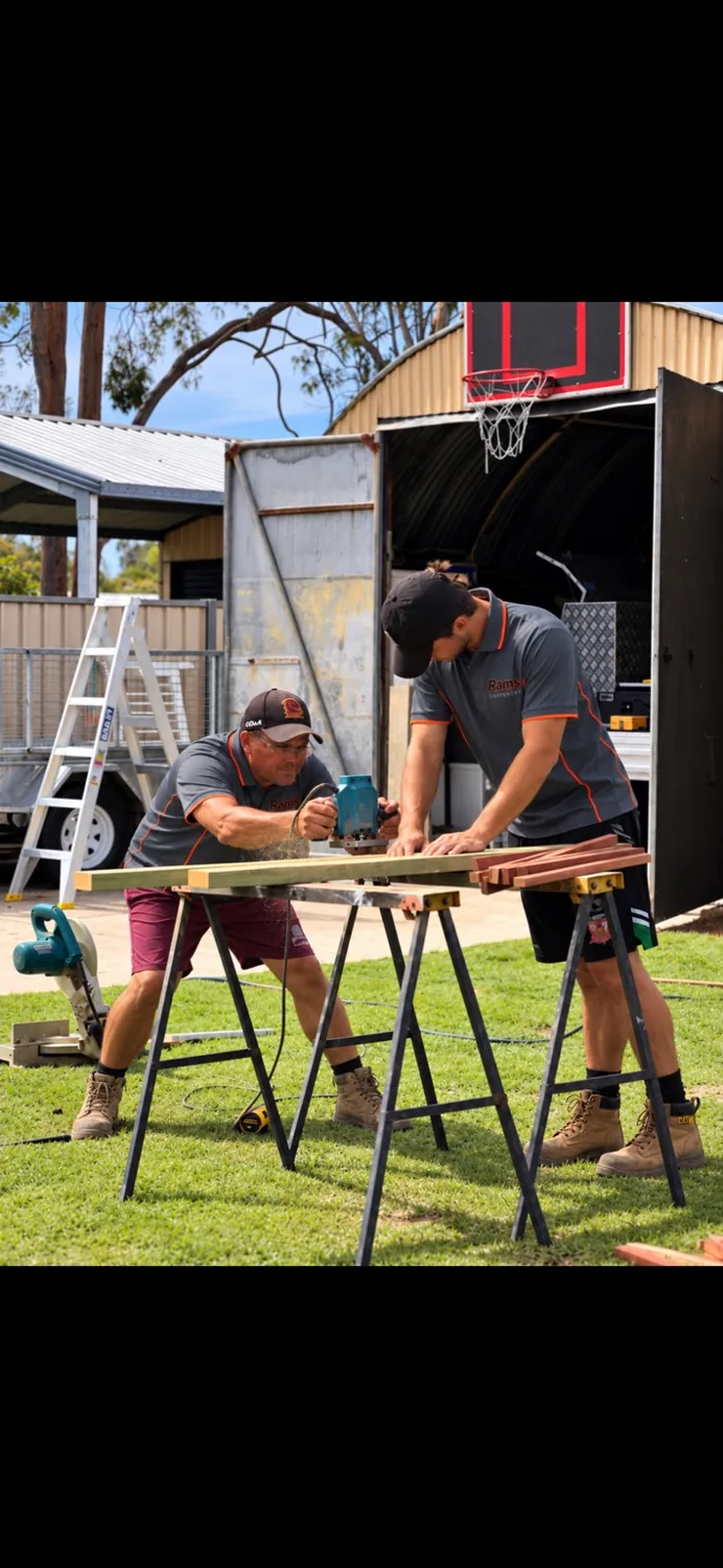 RAMS Carpentry father and son working together
